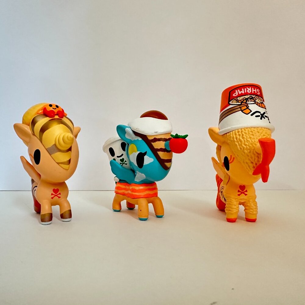 Tokidoki lot of 3 - SHRIMPIE , HERMIT, BREKKIE
